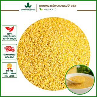 500g Hạt kê nếp vàng hữu cơ, hạt kê đã tách vỏ - Chợ Thảo Dược Việt