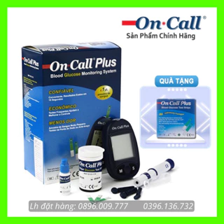 Máy đo đường huyết On Call Plus + Tặng hộp 25 que thử và hộp 50 kim lấy máu