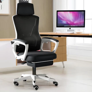 Ghế Xoay Văn Phòng Công Thái Học Ergonomic Có Ngả Lưng Gác Chân HUALIAN, Ghế Xoay Gaming Cao Cấp Nhập Khẩu