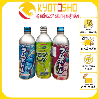 Nước giải khát soda sangaria nhật 600ml, soda sangaria nội địa nhật vị nho, vị dưa lưới, vị tự nhiên