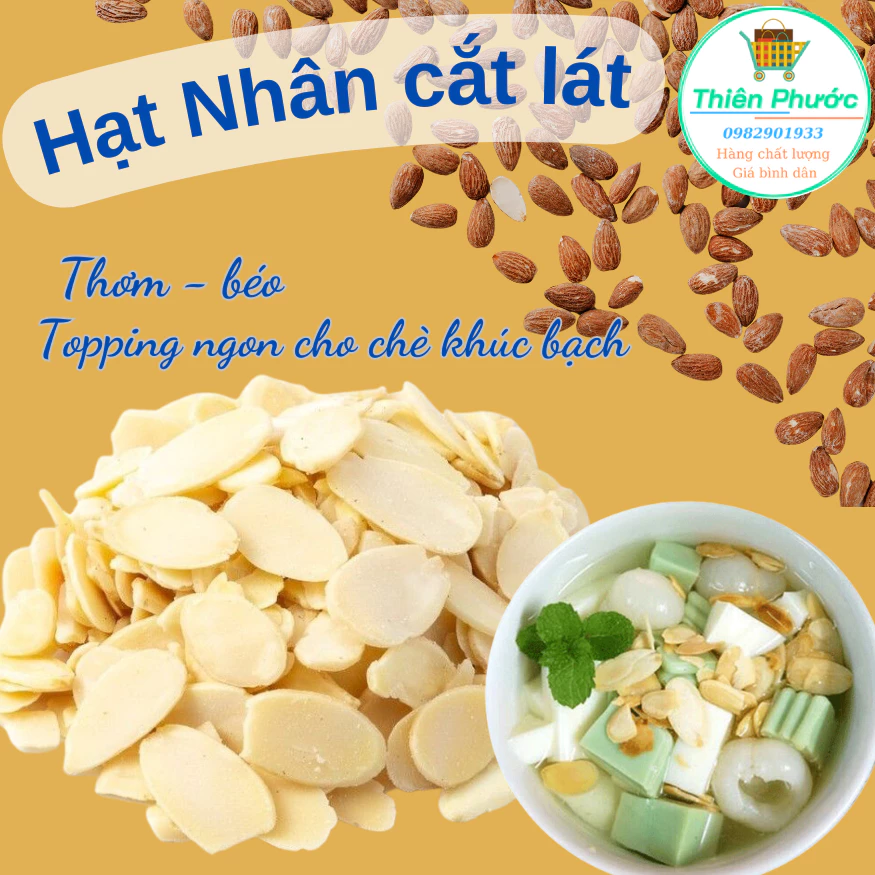 Hạnh nhân cắt lát 500g/1kg.