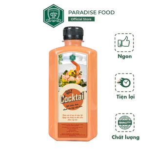 Xốt salad, cocktail Paradise - chai 330ml - Dùng để trộn các loại salad củ quả, làm xốt chấm cho các món chiên tẩm bột