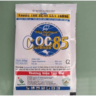 Thuố.c trừ bệnh cây trồng COC 85 trừ bệnh từ góc đồng,chết nhanh gói 20gram