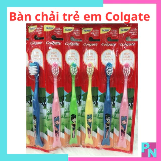 Bàn chải trẻ em Colgate bàn chải đánh răng trẻ em lông chải siêu mềm mảnh 0,01mm