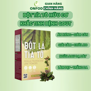 Bột tía tô hữu cơ nguyên chất sấy lạnh ONFOD giảm cân, trắng da, làm đẹp cho mẹ bầu người ăn kiêng 50g