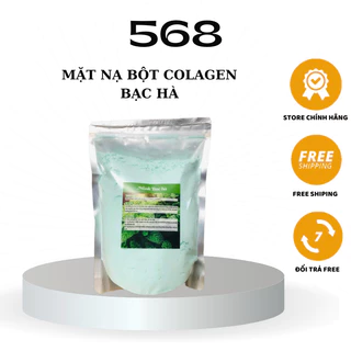 Gói 500g - 1kg Bột Dẻo Đắp, Mặt Nạ Bạc Hà, Mặt Nạ Colagen Trắng Da, Dùng Cho Spa Cá Nhân Tại Nhà.