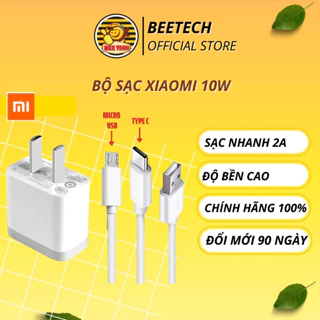 Sạc Xiaomi 5V/2A , Bộ sạc nhanh 10w cho các loại điện thoại chân micro usb và Type c - Beetech