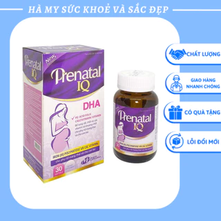 Viên Uống Vitamin Tổng Hợp Cho Bà Bầu Prenatal IQ Bổ Sung Sắt Acid Folic , DHA, Vitamin Hộp 30 Viên