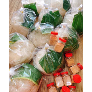 (ăn chay được )  0.5kg rìa phơi sương + 100gr muối nhuyễn Tây Ninh