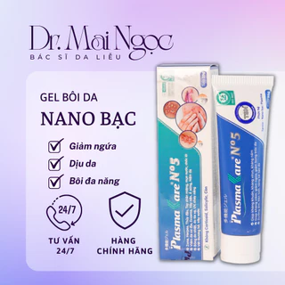 Kem Bôi Da Nano Bạc PlasmaKare No5 Giảm Ngứa, Hỗ Trợ Kháng Khuẩn Da, Giảm Bong Tróc, Mau Lành Da - Dr.Mai Ngọc