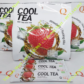 03 bịch Trà Dâu Cool Tea Trần Quang 336g (24 gói dài x 14g)