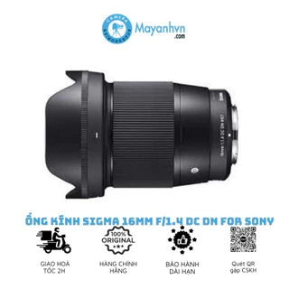 Ống Kính Sigma 16mm F/1.4 Dc Dn Cho Sony E Mount (MỚI 100% - CHÍNH HÃNG)