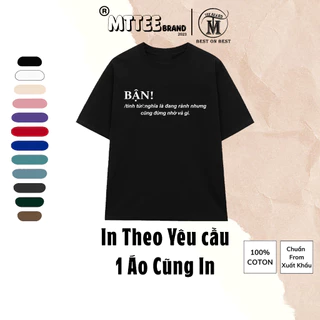 [Nhận in theo yêu cầu] Áo Thun Mẫu BẬN 15 màu cotton 100% Áo Phông Hài Hước Local Brand MTTee