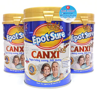 Sữa Canxi Epot Canxi 900g phòng ngừa loãng xương, tiểu đường, thoái hóa khớp (sữa Epotsure Canxi Gold)