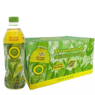 Trà Xanh Không Độ Thùng 24 chai 455ml