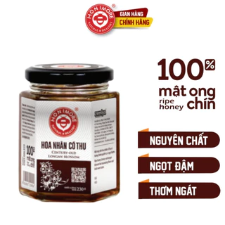 Mật ong nguyên chất Honimore Hoa Nhãn Cổ Thụ 230g - 100% mật ong rừng, mật ong cao cấp