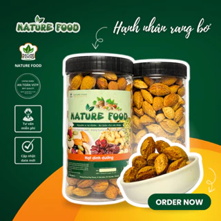 [HỘP 500GR] HẠNH NHÂN MỸ RANG BƠ NATURE FOOD