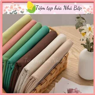 Vải Linen Bột Loại Dày Làm Túi Ví Handmade