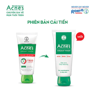 Acnes Creamy Wash – Kem Rửa Mặt Ngừa Mụn 100g