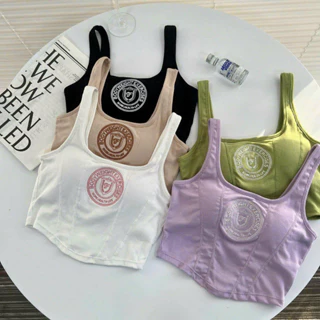 Áo bra hai dây kèm mút ngực chất thun cotton co giãn 4 chiều hàng cao cấp loại 1