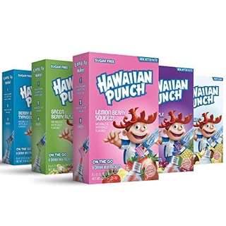 Bột pha nước trái cây không đường Hawaiian Punch On The Go Drink bổ sung vitamin và khoáng chất nhập khẩu mỹ