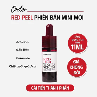 [Mẫu mới] Tinh Chất Peel Da Sinh Học So’Natural Red Peel Tingle Serum - 11ml