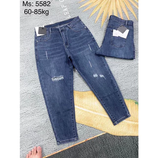 [5582] Quần Jean Baggy Bigsize 9 Tấc Co Giãn 4 Chiều TP Shop