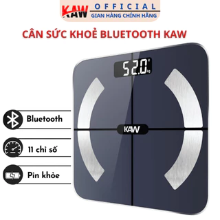 Cân Điện Tử Bluetooth, Cân Sức Khỏe KAW Loại Vuông, Phân Tích Chỉ Số Cơ Thể