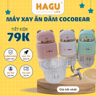 Máy xay ăn dặm cầm tay đa năng CocoBear cho bé bản cao cấp 8 lưỡi dao Xay thực phẩm rau củ thịt cá sinh tố cho gia đình