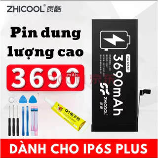 Pin Dung Lượng Cao Cho Ip 6SPlus / 6SP 3690mAh Zhicool.Hàng Zin Nhập Khẩu Bảo Hành 6 Tháng 1 Đổi 1