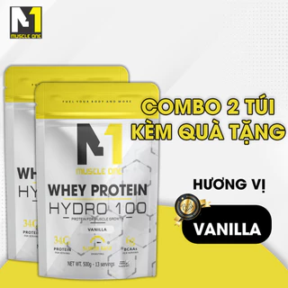 Sữa Tăng Cơ Giảm mỡ Whey Hydro 100 M1 + Tặng bình lắc Shaker (combo 2 túi)