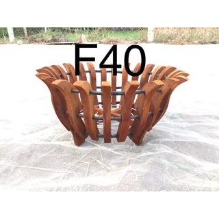 chậu gỗ sen trồng lan f40