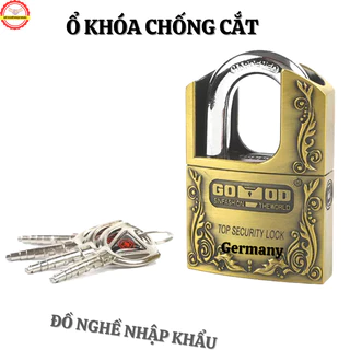 Ổ khóa chống trộm hàng cao cấp xuất Liên Bang Đức-Chất Liệu Hợp Kim Gang Nguyên Khối