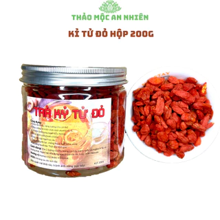 Kỉ tử đỏ sấy khô, hạt to (hộp 200gram) hàng loại 1,đẹp da, bổ máu, sáng mắt...