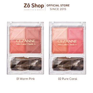 Phấn Má Hồng Cezanne Mix Color Cheek Trong Veo Tự Nhiên