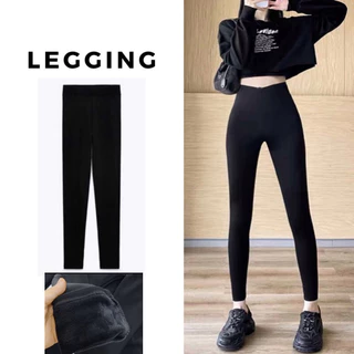 Quần legging lót nỉ thu đông nữ,quần ôm body