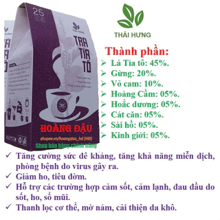 Trà Tía Tô 125g Thái Hưng giúp giải cảm, chống mệt mỏi, thanh lọc cơ thể