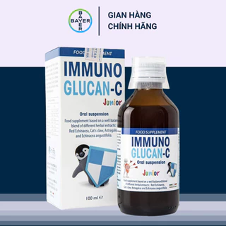 Siro Immuno Glucan-C Giúp Bé Hết Ốm Vặt, Khỏe Mạnh, Tăng Cường Sức Đề Kháng, Hệ Miễn Dịch Chai 100ml