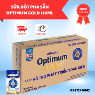 Sữa Bột Pha Sẵn Optimum Gold 110ml  [ thùng x 48 hộp ] { date luôn mới }