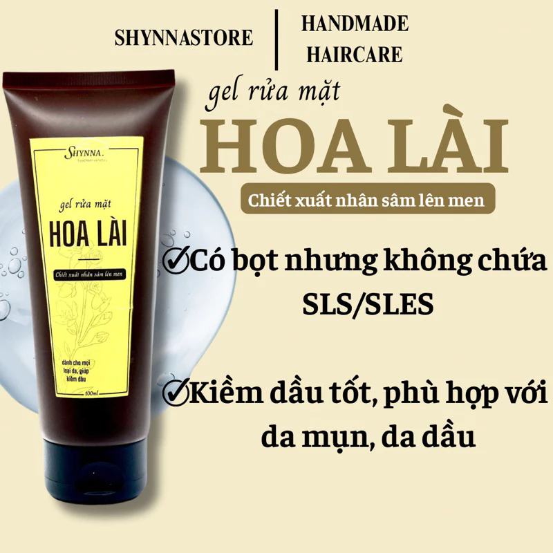 Gel rửa mặt AHA nhẹ dịu, làm sạch sâu, dưỡng ẩm 100ml