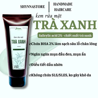 Kem rửa mặt trà xanh ngăn ngừa mụn, làm sạch sâu, dưỡng ẩm 50ml/150ml