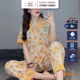 Bộ Ngủ Nữ Pizama Quần Dài Kate Thái Mặc Nhà Đi Chơi P2HNEW BN06