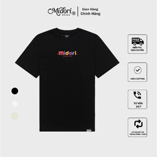 Áo thun Unisex form rộng tay lỡ Phông Nam Nữ COLORFUL MIDORI | Local Brand Mi Midori