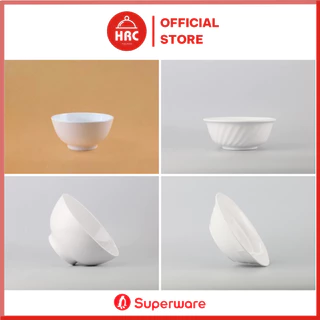 Bộ Bát Tô Nhựa Bát Tô Loe Đựng Phở, Canh, Bún Nhưa Phíp Melamine Trắng Nhiều Kích Cỡ [ Size To Cao Cấp]