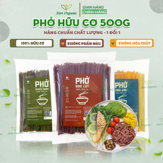 Phở Gạo Lứt, Rau Củ Ngũ Sắc, Chùm Ngây Bịch 500g - 100% Hữu Cơ Ăn Kiêng Thực Dưỡng Eat Clean Siêt Cân An Toàn