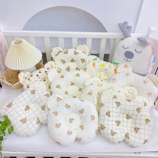 { Mẫu mới} Gối lõm tai gấu Royal chất xô Muslin dành cho bé từ sơ sinh.