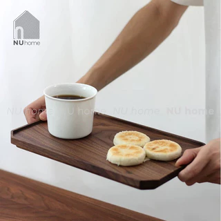 Khay gỗ óc chó - Jiro | nuhome.vn | khay gỗ chữ nhật cao cấp, khay gỗ cà phê, khay trà bánh đẹp mắt