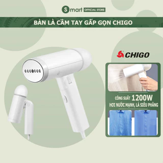 Bàn là hơi nước gấp gọn Chigo, bàn ủi hơi nước cầm tay công suất lớn 1200w dễ dàng ủi bay mọi vết nhăn