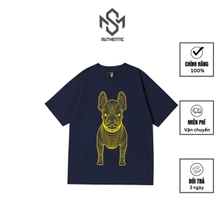 Áo thun Lifework chính hãng logo basic T-shirt - áo phông LIFEWORK nam nữ vải cotton thấm hút mồ hôi| LW235TS990 NAVY