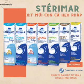 XỊT VỆ SINH MŨI CON CÁ HEO CHO CẢ GIA ĐÌNH #STERIMAR PHÁP